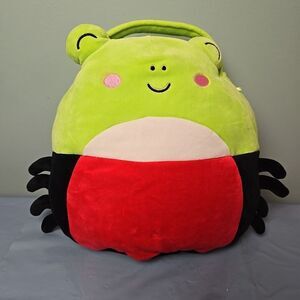 Squishmallow Wendy‎ the Spider Frog Halloween Pail Bucket Plush